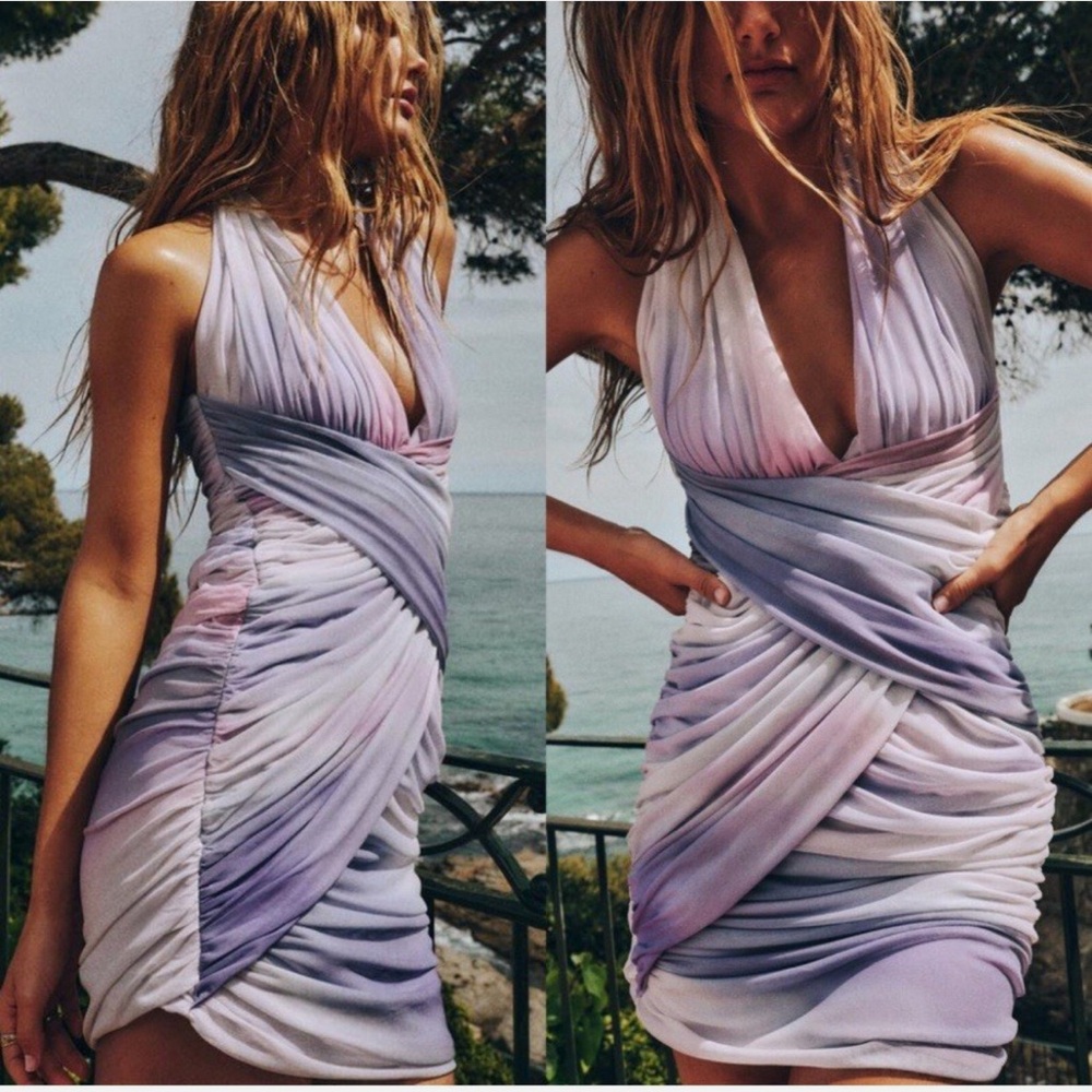 Zara Tulle Mini Dress Purple Pink NWT 🩷
